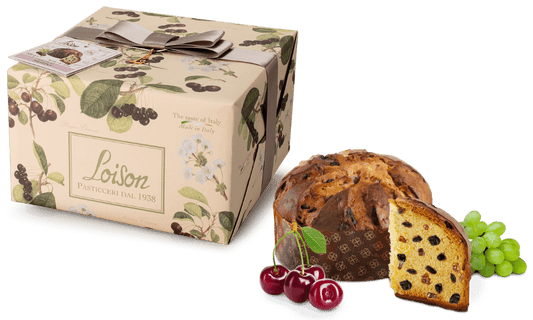 Itāļu panettone FRUTTA e FIORI AMARENA ar rozīnēm un ķiršiem 500 g