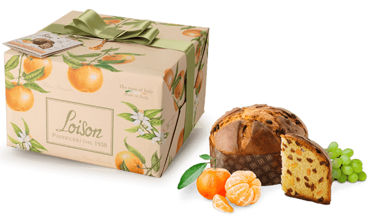 Itāļu panettone FRUTTA e FIORI MANDARINO ar rozīnēm un vēlās ražas Ciaculli mandarīniem 500 g